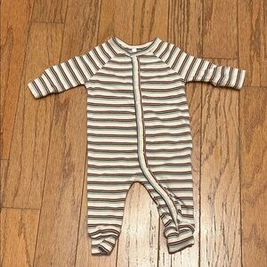 Rylee Cru Striped Kids Footie Pajama